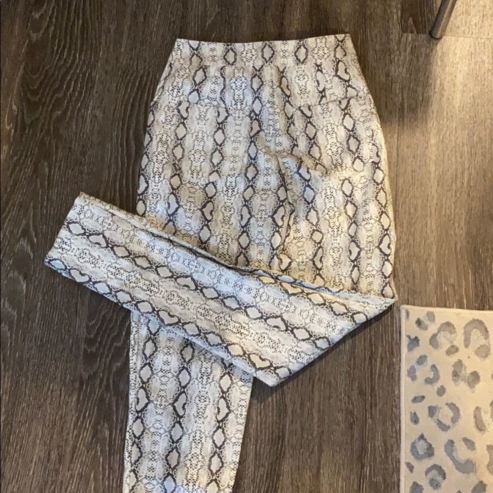 snake skin pants